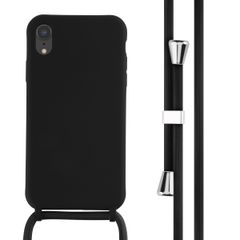 imoshion Coque en silicone avec cordon Apple iPhone Xr - Noir