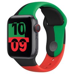 Apple Bracelet Sport Apple Watch Series 1 - 9 / SE (38/40/41 mm) | Series 10 / 11 (42 mm) - Taille S/M - Black Unity