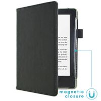 imoshion Étui de liseuse portefeuille en cuir végan Amazon Kindle 10 - Noir