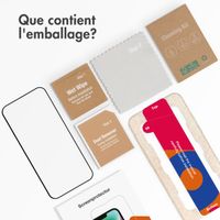 Accezz Protection d'écran en verre trempé avec applicateur Apple iPhone 15 Plus