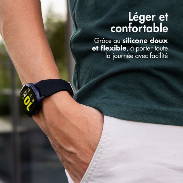 imoshion Bracelet en silicone flexible Samsung Galaxy Watch 7 (40/44mm) - Noir