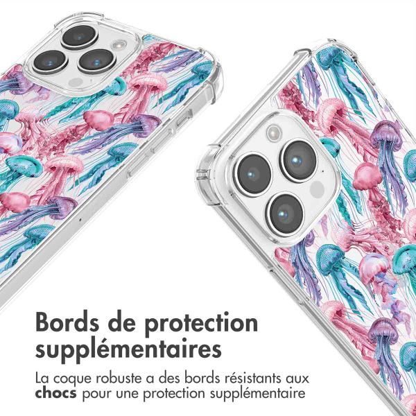 imoshion Coque Design avec cordon Apple iPhone 14 Pro - Jellyfish Watercolor