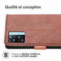 imoshion Étui de télephone portefeuille de luxe Oppo A57(s) - Marron