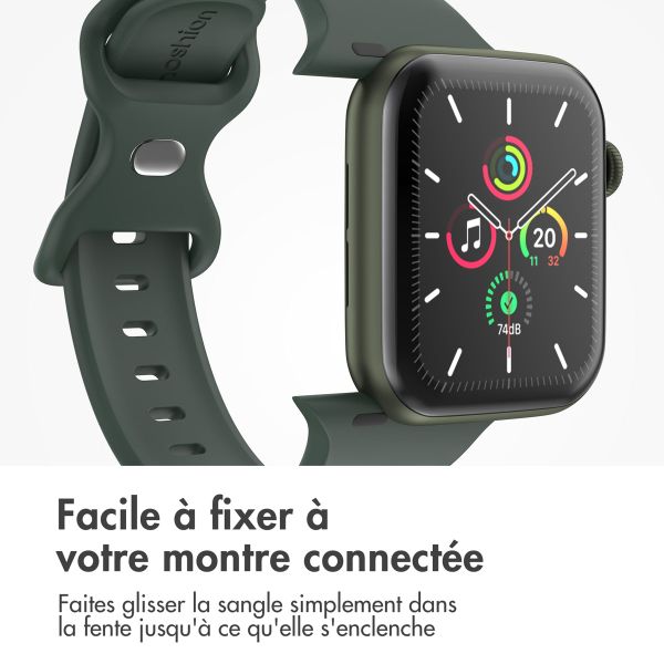 imoshion Bracelet en silicone⁺ Apple Watch | 44/45/46/49 mm - Taille M/L - Olive
