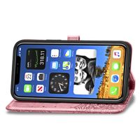 Etui de télephone portefeuille Mandala Apple iPhone 12 (Pro) - Rose Doré