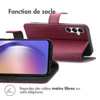 imoshion Étui de télephone portefeuille de luxe Samsung Galaxy A55 - Bordeaux