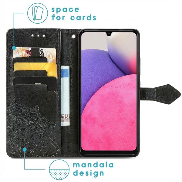 imoshion Etui de télephone Mandala Samsung Galaxy A33 - Noir