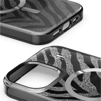 iDeal of Sweden Coque MagSafe transparente limitée Apple iPhone 17e / 16e / 15 / 14 / 13 - Zebra Mystique