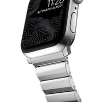 Nomad Bracelet à maillons magnétiques en acier Apple Watch | 44/45/46/49 mm - Silver