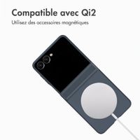 Accezz Color Backcover avec MagSafe et support à anneau Samsung Galaxy Z Flip 8 - Bleu foncé