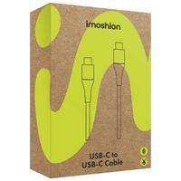 imoshion Braided USB-C vers câble USB-C - 0,5 mètre - Noir