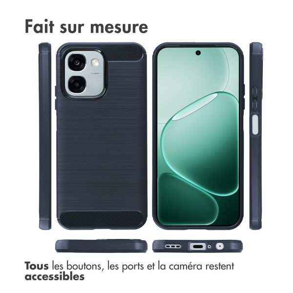 imoshion Coque Brushed Oppo A6 (5G) - Bleu foncé