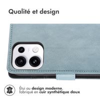 imoshion Étui de télephone portefeuille de luxe Oppo Reno 16 F - Bleu clair