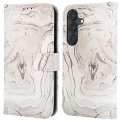 imoshion Étui de télephone portefeuille Design Samsung Galaxy S25 - Sandy Marble