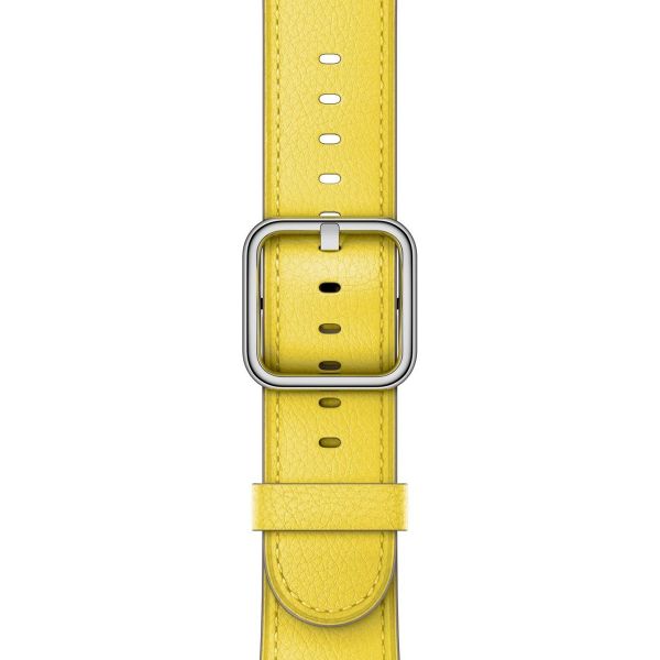 Apple Bracelet Leather Band Classic Buckle Apple Watch | 38/40/41/42 mm - Spring Yellow