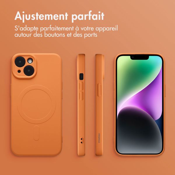imoshion Coque Couleur avec MagSafe Apple iPhone 14 - Orange
