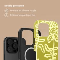 Selencia Coque arrière Vivid avec MagSafe Apple iPhone 16 Pro - Chalky Bloom