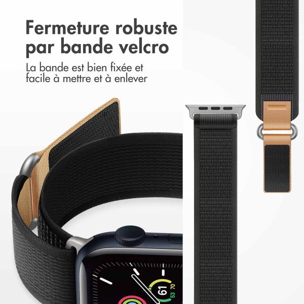imoshion Bracelet Trail en nylon Apple Watch | 38/40/41/42 mm - Noir