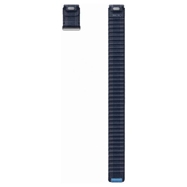 Samsung Bracelet en tissu original Samsung Galaxy Watch 4 / 5 / 6 / 7 / FE (20 mm) - Taille M/L - Navy