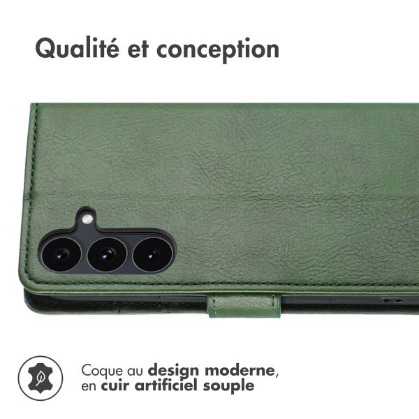 imoshion Étui de télephone portefeuille de luxe Samsung Galaxy S25 FE - Vert
