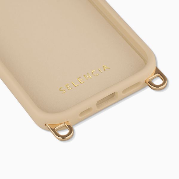 Selencia Coque arrière Rivièra avec MagSafe avec crochets amovibles Apple iPhone 17e / 16e - Milky Latte