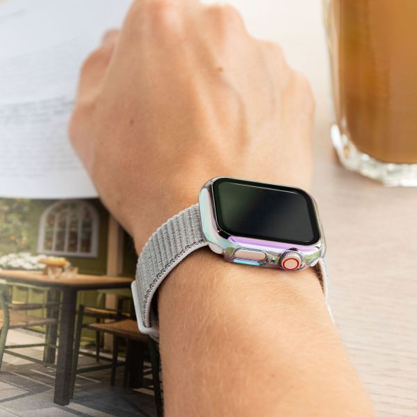 imoshion Coque rigide brillante à couverture complète Apple Watch 4 / 5 / 6 / SE - 40 mm - Pearlescent