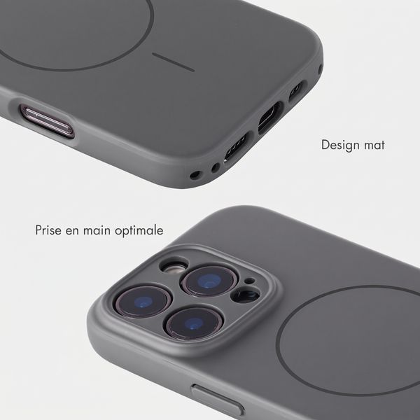 Accezz Coque Grip avec MagSafe Apple iPhone 16 Pro - Gris