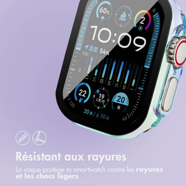 imoshion Coque rigide brillante à couverture complète Apple Watch Ultra / Ultra 2 / Ultra 3 - 49 mm - Pearlescent