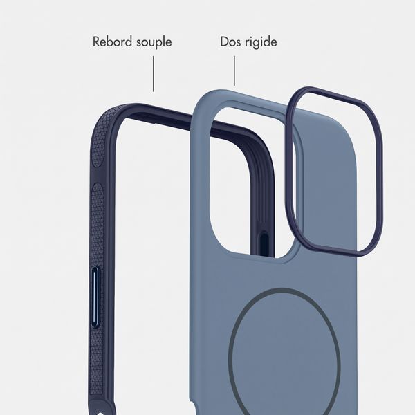 imoshion Coque arrière Color avec Thin MagSafe Ring Apple iPhone 16 Pro - Bleu foncé