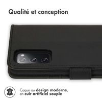 imoshion Étui de télephone portefeuille de luxe Samsung Galaxy S20 FE - Noir