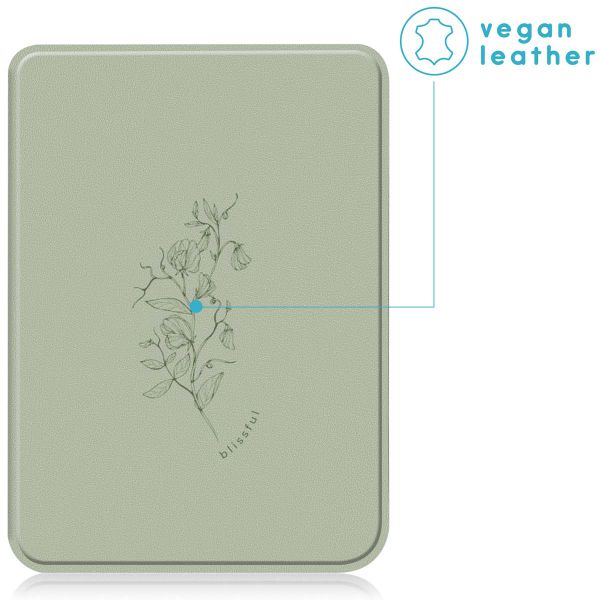 imoshion Étui á rabat Kobo Clara 2E / Tolino Shine 4 - Floral Green