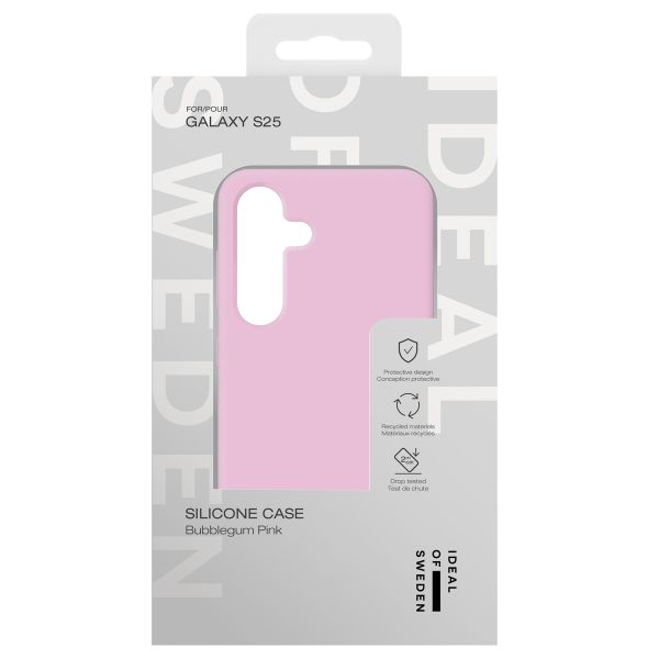 iDeal of Sweden Coque Silicone Samsung Galaxy S25 - Bubble Gum Pink