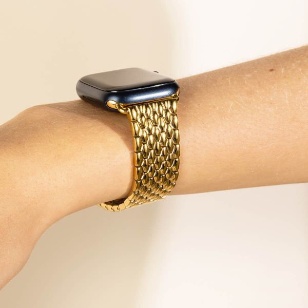 Selencia Bracelet dragon en acier Apple Watch | 38/40/41/42 mm - Doré