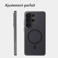 Accezz Coque arrière Lite avec MagSafe | Fluted | Samsung Galaxy S26 Ultra - Gris