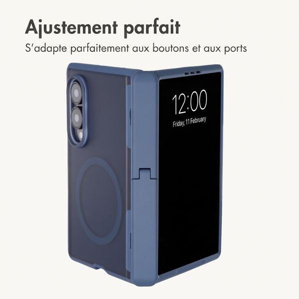 imoshion Color Guard avec MagSafe et support Samsung Galaxy Z Fold 8 - Bleu foncé