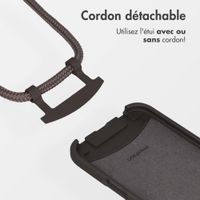 imoshion Coque arrière Color avec cordon amovible et MagSafe Apple iPhone 17 Pro Max - Black Coffee