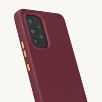 Selencia Coque arrière Rivièra avec MagSafe avec crochets amovibles Samsung Galaxy A53 - Bold Burgundy