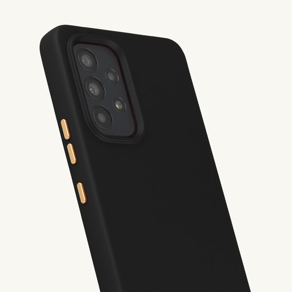 Selencia Coque arrière Rivièra avec MagSafe avec crochets amovibles Samsung Galaxy A53 - Velvet Black