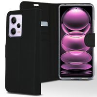 Accezz Étui de télephone Wallet Xiaomi Redmi Note 12 Pro / Xiaomi Poco X5 Pro 5G - Noir