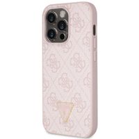Guess Coque 4G Logo Triangle Strass Apple iPhone 15 Pro - Rose
