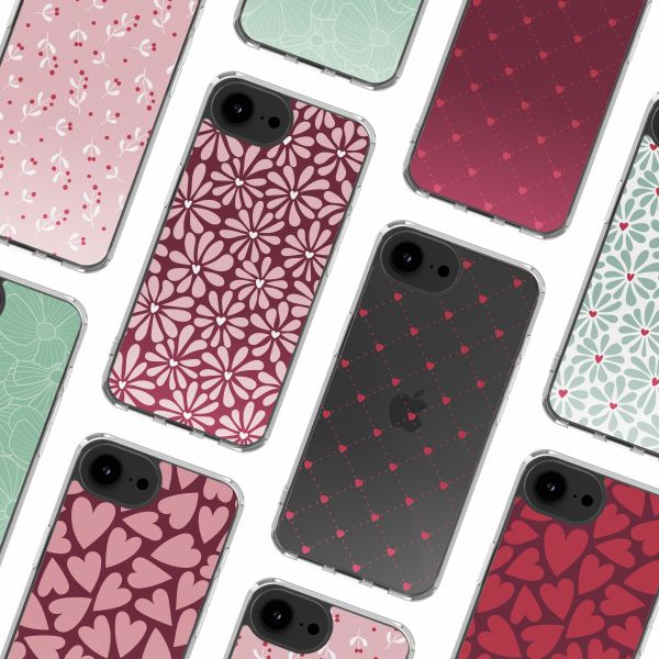 imoshion Coque Design Apple iPhone 17e / 16e - Bloom Love Blush
