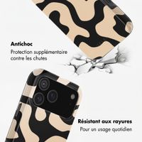 Selencia Coque arrière Vivid avec MagSafe Apple iPhone 18 Pro / 17 Pro - Art Wave Black