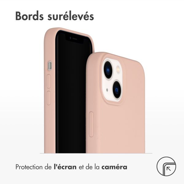 Accezz Coque Liquid Silicone Apple iPhone 14 / 13 - Rose