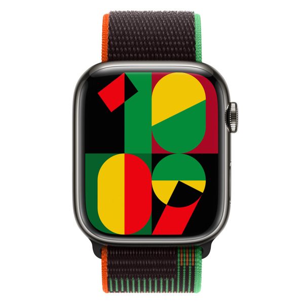 Apple Bracelet Sport Loop Apple Watch | 44/45/46/49 mm - Black Unity