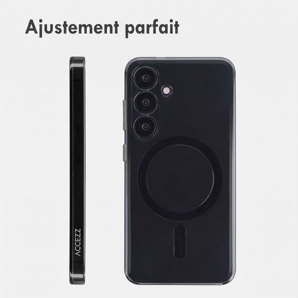 Accezz Lite coque arrière avec MagSafe Samsung Galaxy S25 - Smokey Clear