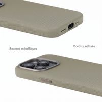 Accezz Coque arrière Mesh avec MagSafe Apple iPhone 15 Pro - Gris foncé