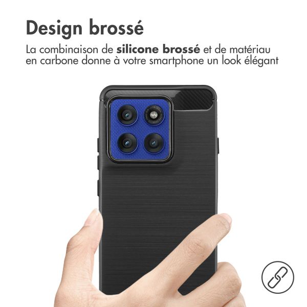 imoshion Coque Brushed Motorola Edge 60 Pro - Noir