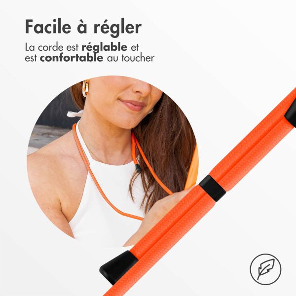 imoshion Coque en silicone avec cordon Samsung Galaxy S23 - Orange