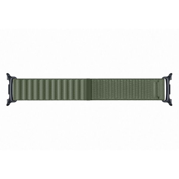 Samsung Bracelet en tissu original Samsung Galaxy Watch 9 (40/44mm) / Watch 8 (40/44mm) / Classic (46mm) - Taille S/M - Olive