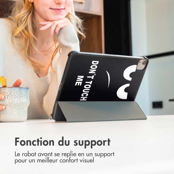 imoshion Coque tablette Design Trifold Samsung Galaxy Tab A11 / A9 8.7 pouces - Don't touch